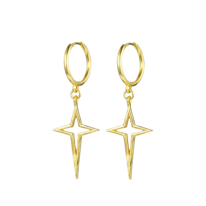 Dainty crystal hoop earrings • Zirconia crystals