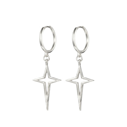 Dainty crystal hoop earrings • Zirconia crystals