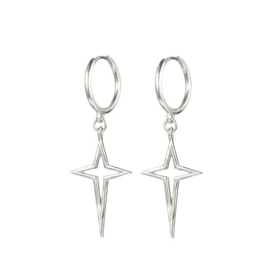 Dainty crystal hoop earrings • Zirconia crystals