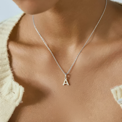 Square Zirconia Necklace - 925 Silver