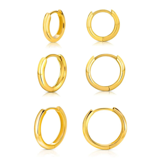 Zierliche Creolen • 925 Sterling Silber • 1,8 mm Dicke Vielring
