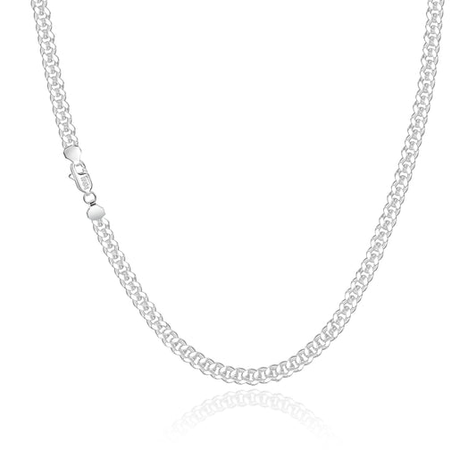 Curb chain 5 mm - 925 silver