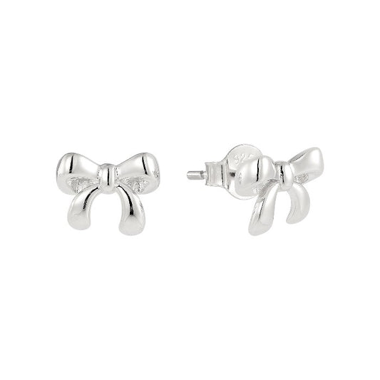 Vielring - Schleifen Ohrstecker - 925 Silber - Silber