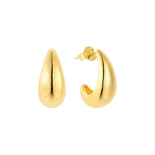 Vielring - Tropfen Ohrringe - 925 Silber - Gold / Einzeln
