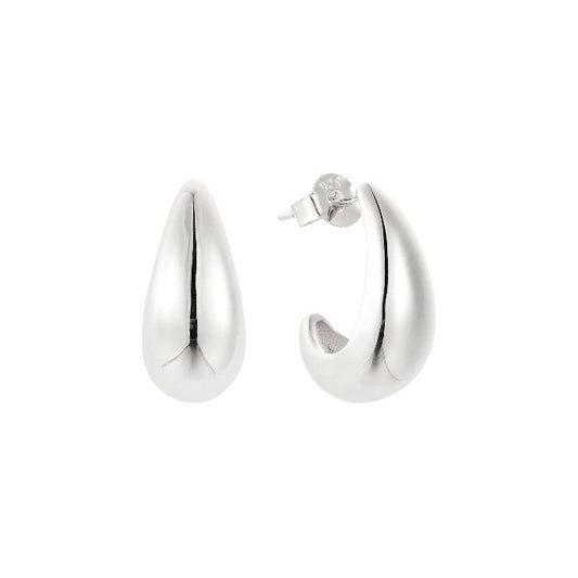 Vielring - Tropfen Ohrringe - 925 Silber - Silber / Einzeln