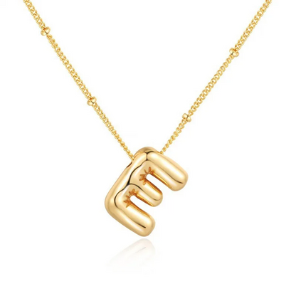 Bubble name necklace with letters