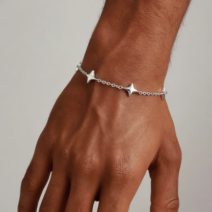 Carlo chain bracelet 6 mm - 925 silver