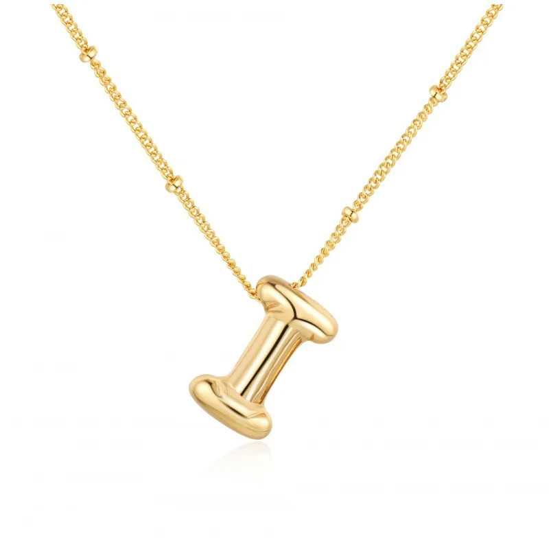 Bubble name necklace with letters