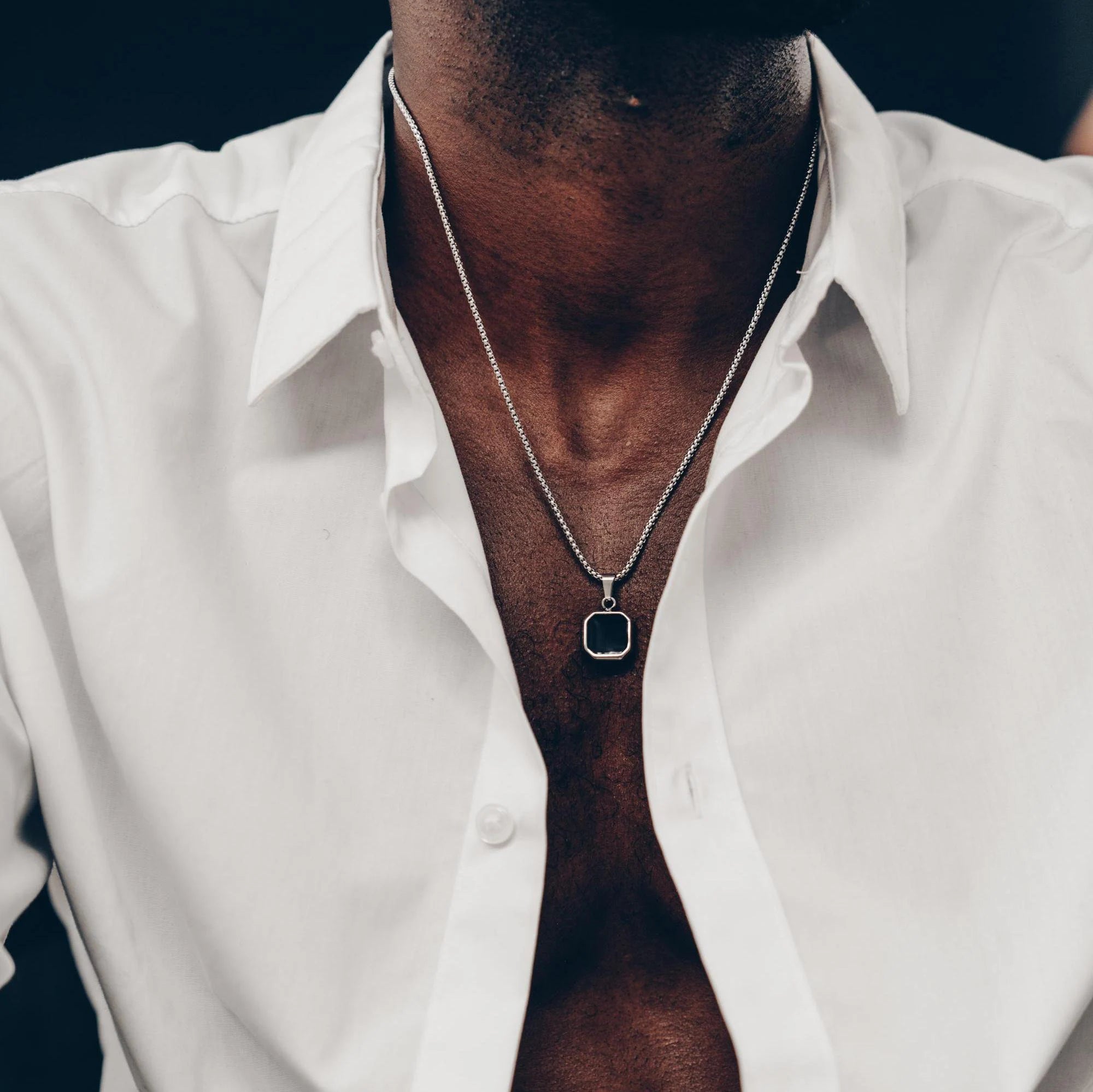 Black Onyx Pendant Necklace