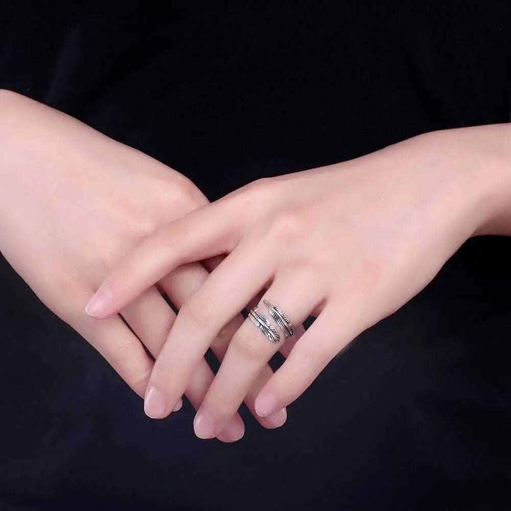 Feder Ring • Offener Ring Vielring