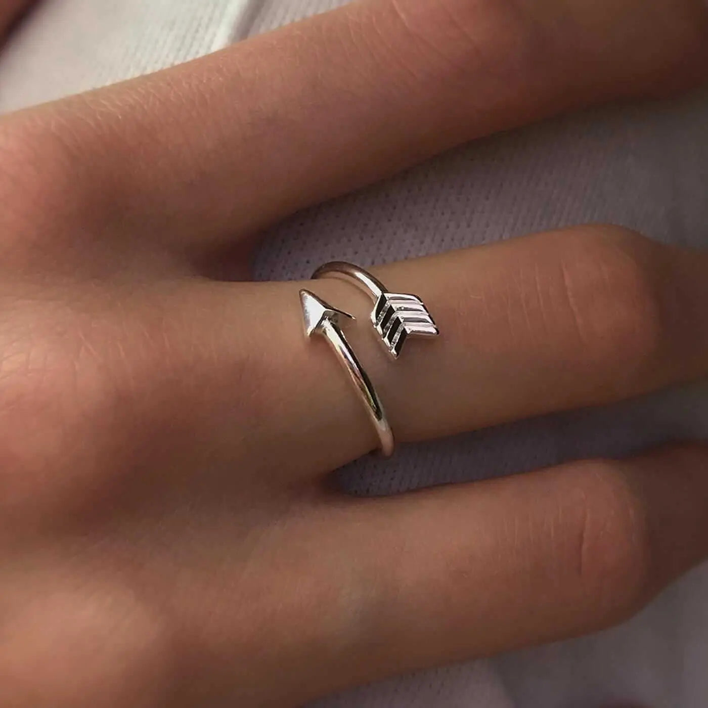 Vielring - Pfeil Ring • Offener Ring - Silber