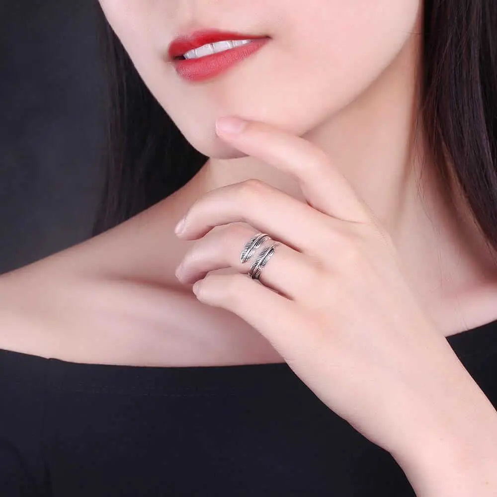 Feder Ring • Offener Ring Vielring