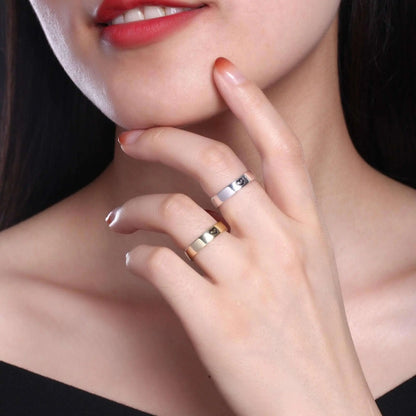 Silver 925 Love Ring 18K Gold Plated Vielring