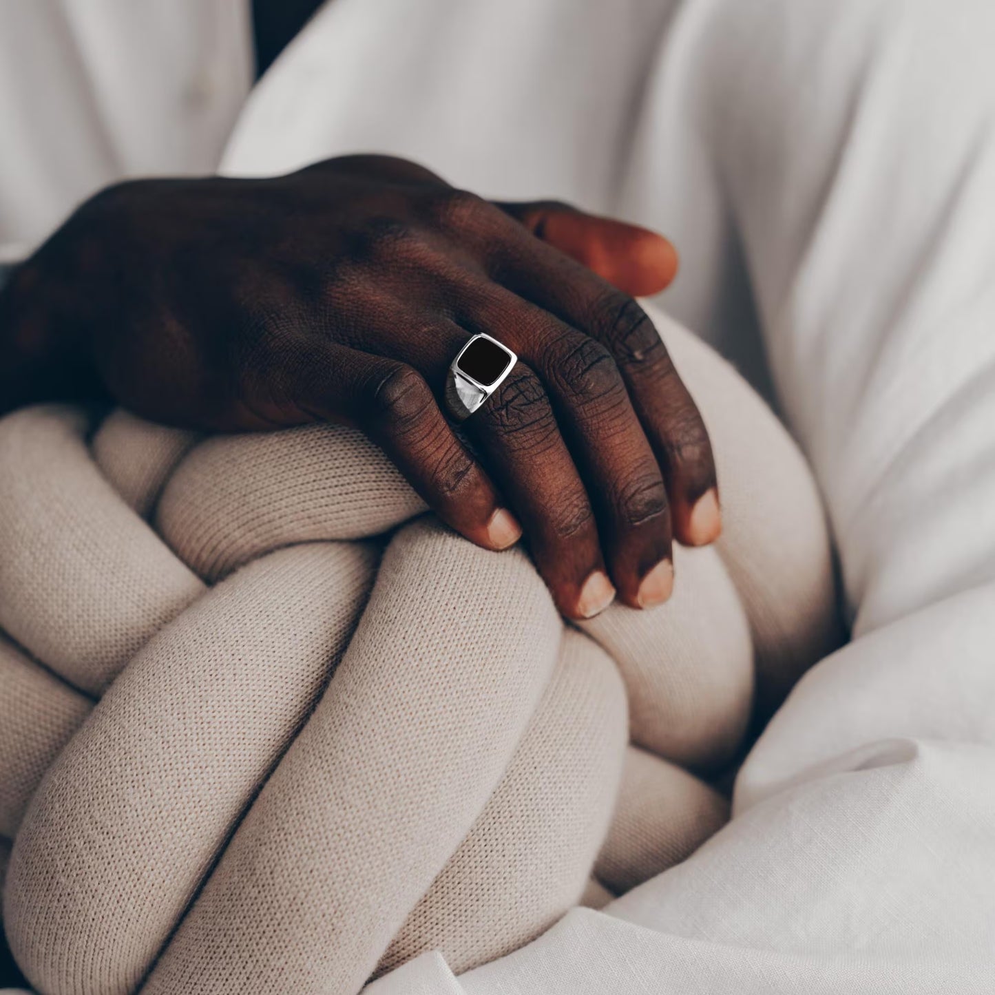 Vielring - Onxy Ring - 925 Silber - Silber