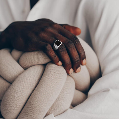 Vielring - Onxy Ring - 925 Silber - Silber