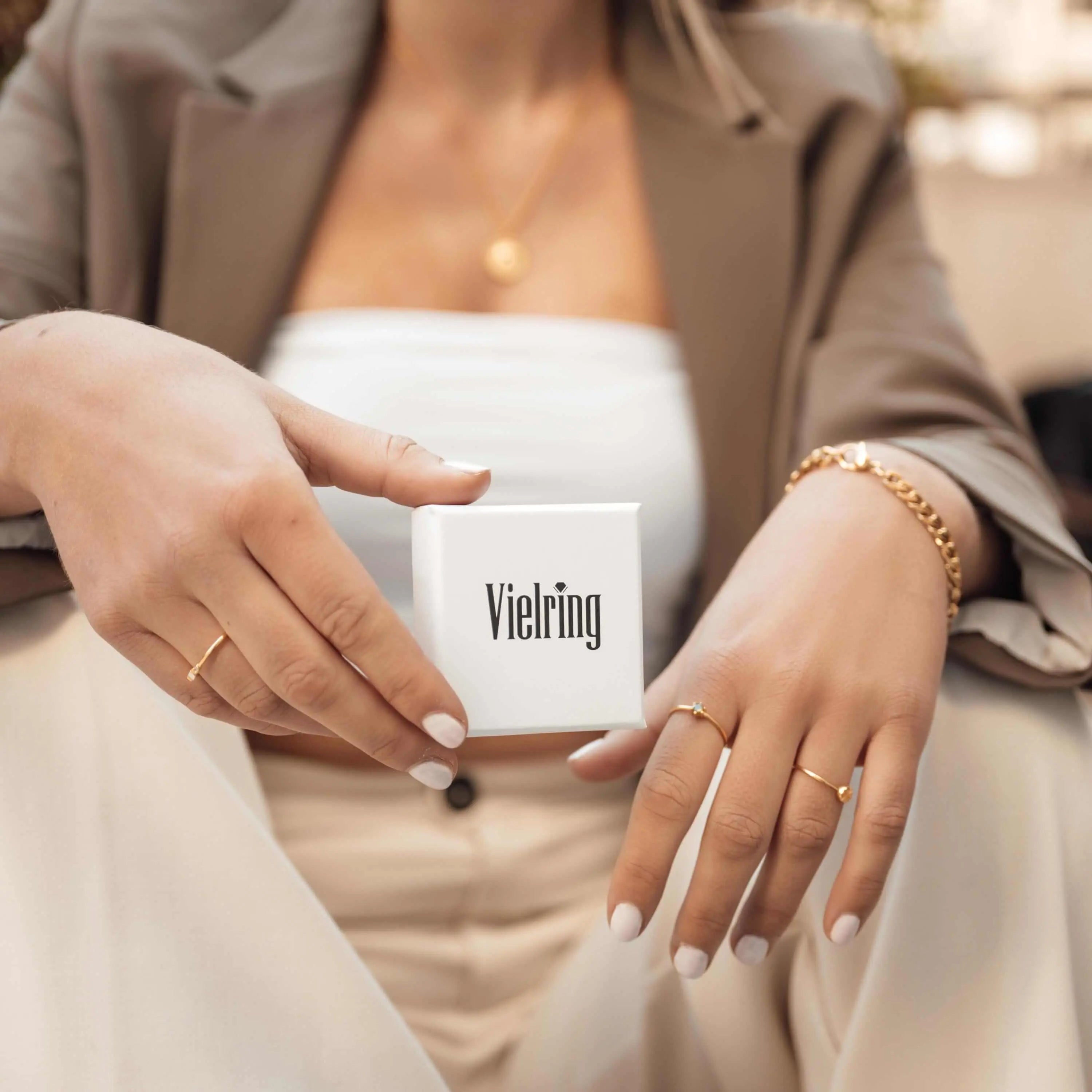Unregelmäßiger konkaver Ring • Offener Ring Vielring