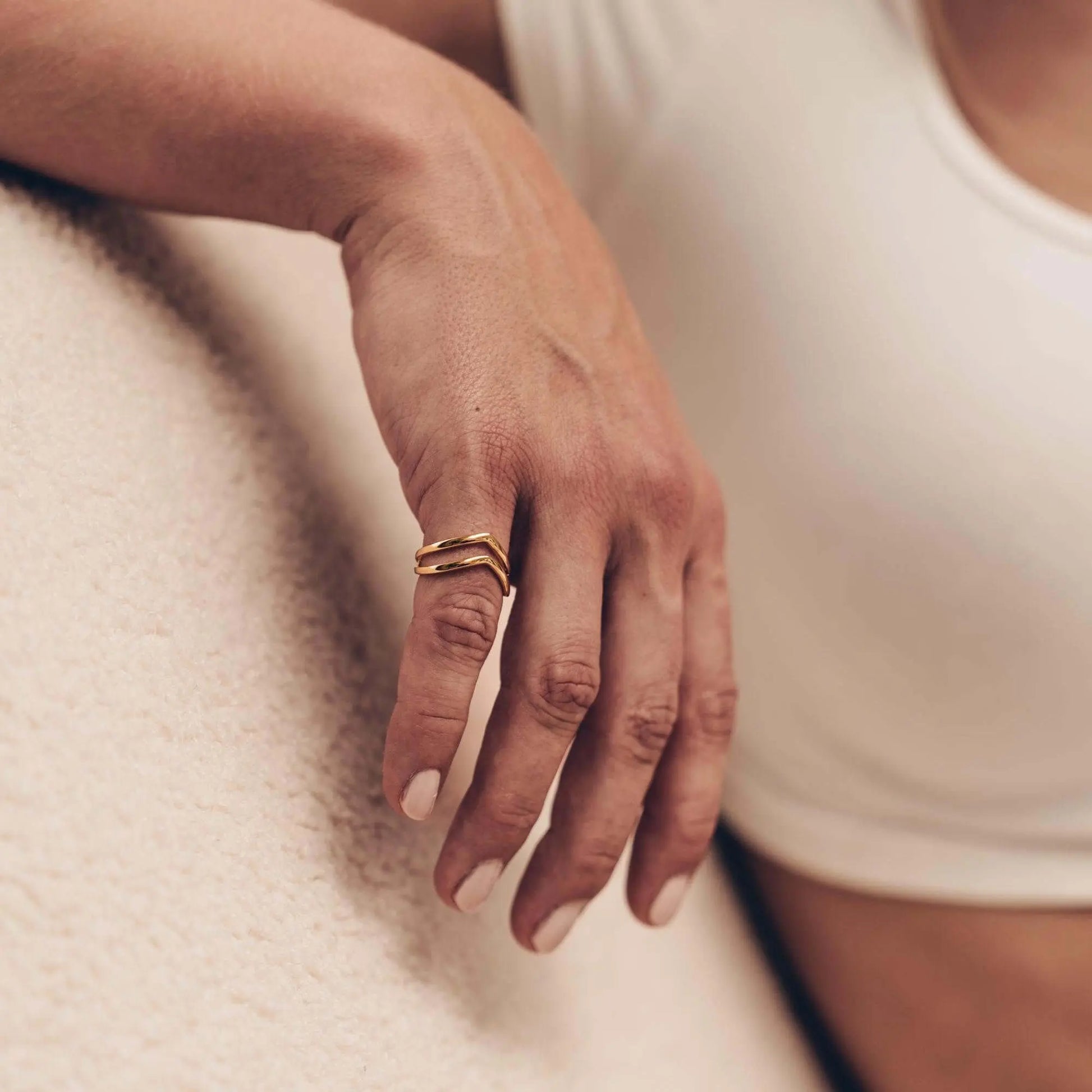 Wellen Ring • Verstellbarer Ring Vielring