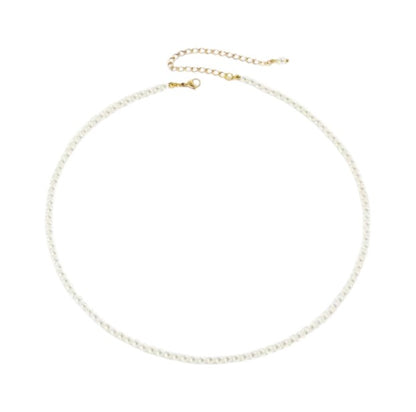 Vielring - Filigrane Runde Perlen Halskette - Edelstahl - Gold / 33 + 7 cm