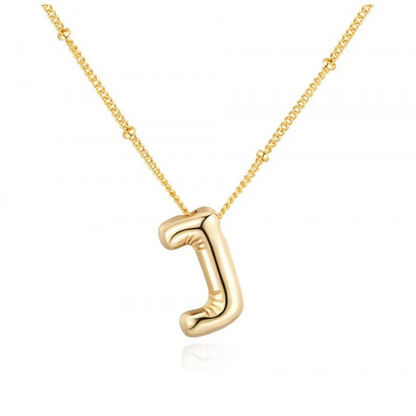 Bubble name necklace with letters