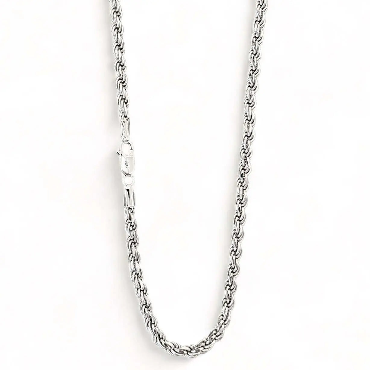 Kordelkette Rope Chain 4mm - 925 Silber Schmuckmeer
