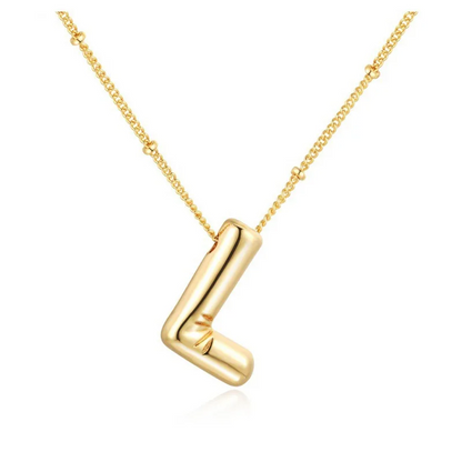 Bubble name necklace with letters