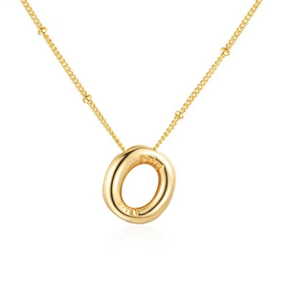 Bubble name necklace with letters