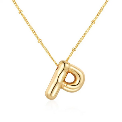 Bubble name necklace with letters