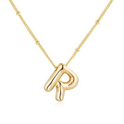 Bubble name necklace with letters