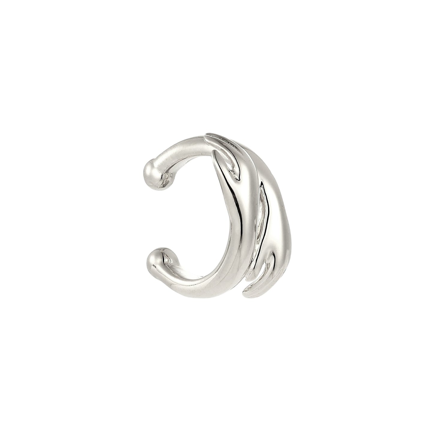Vielring - Umarmender Ear Cuff - 925 Silber - Gold / Einzeln
