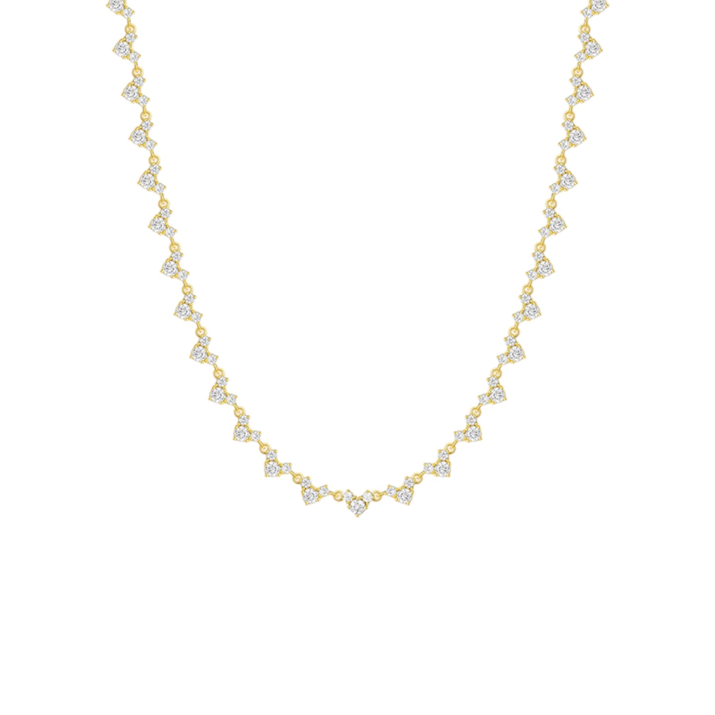 Gold Abstract Ring • 925 Sterling Silver Open Ring