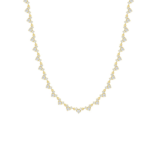 Gold Abstract Ring • 925 Sterling Silver Open Ring