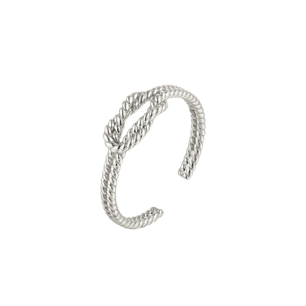 Gold Abstract Ring • 925 Sterling Silver Open Ring