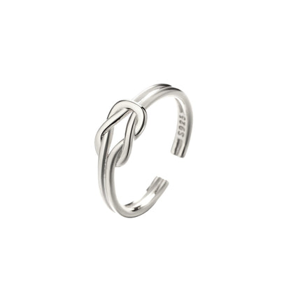 Gold Abstract Ring • 925 Sterling Silver Open Ring