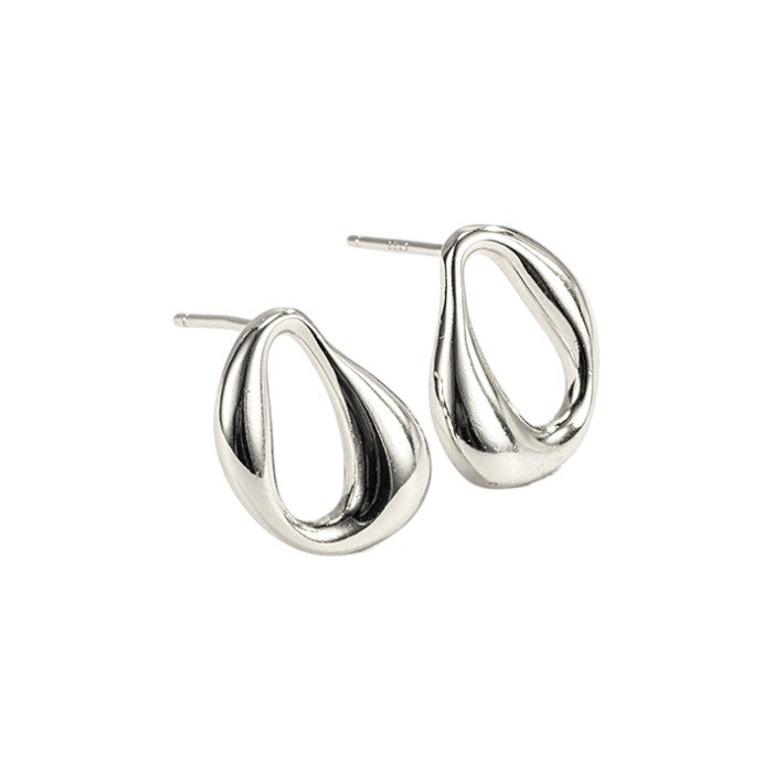 Dainty crystal hoop earrings • Zirconia crystals