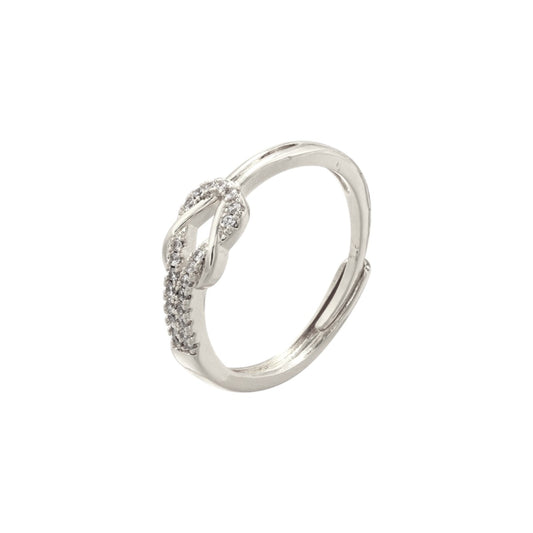 Gold Abstract Ring • 925 Sterling Silver Open Ring