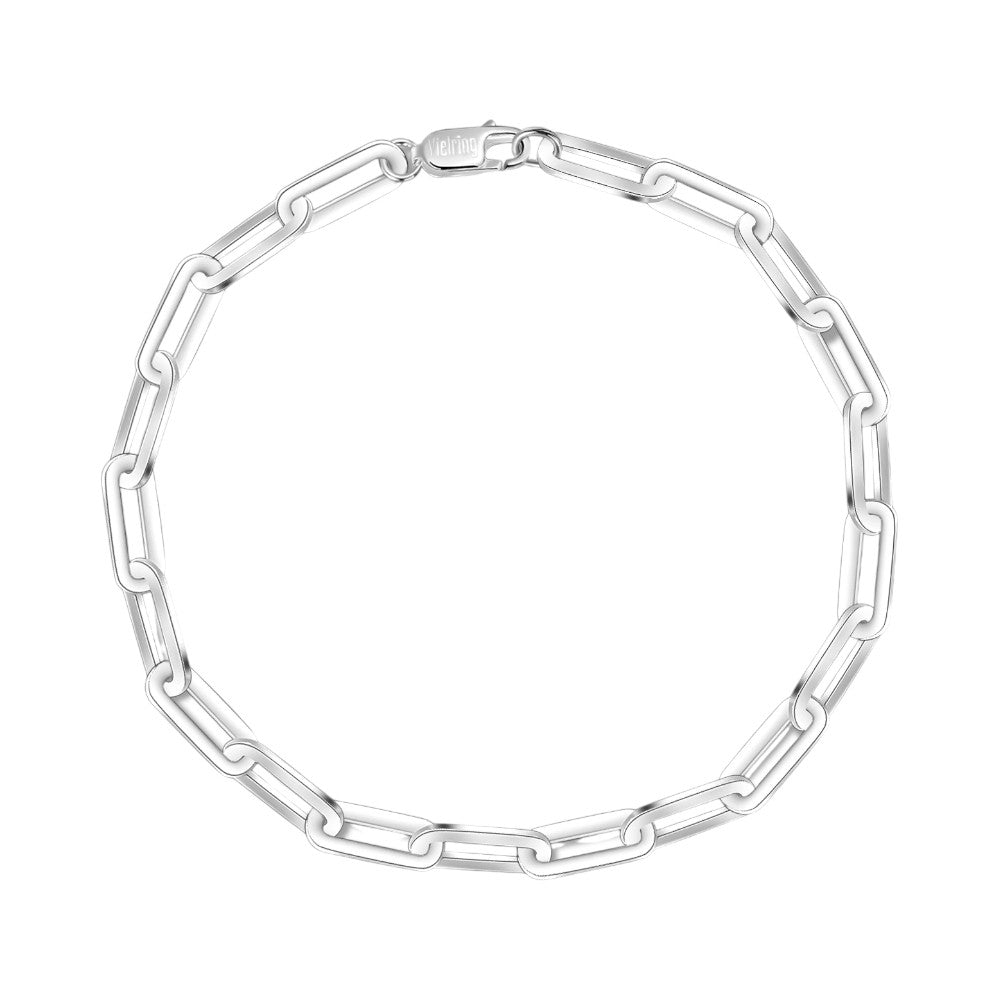 Paper clip bracelet 4.5 mm - 925 silver
