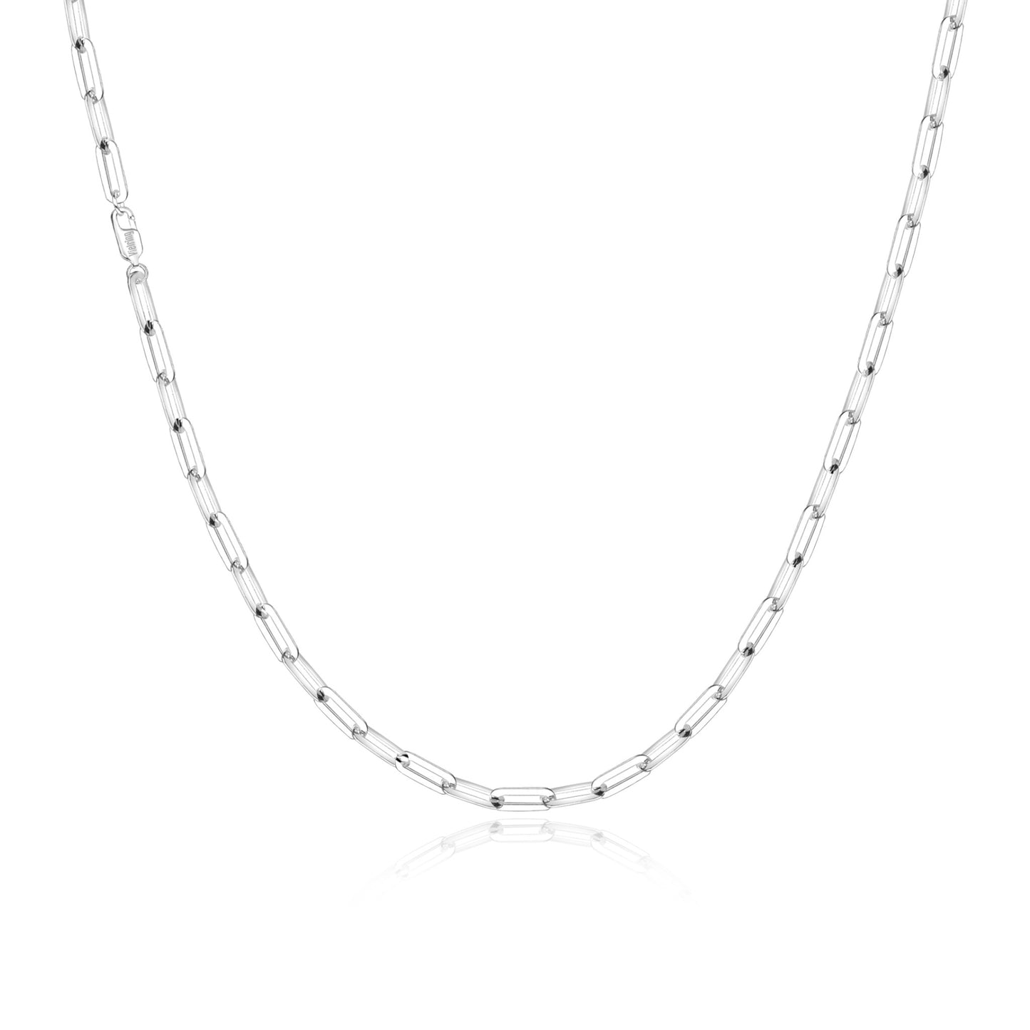 Paper Clip Necklace 4.5 mm - 925 Silver