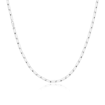 Paper Clip Necklace 4.5 mm - 925 Silver