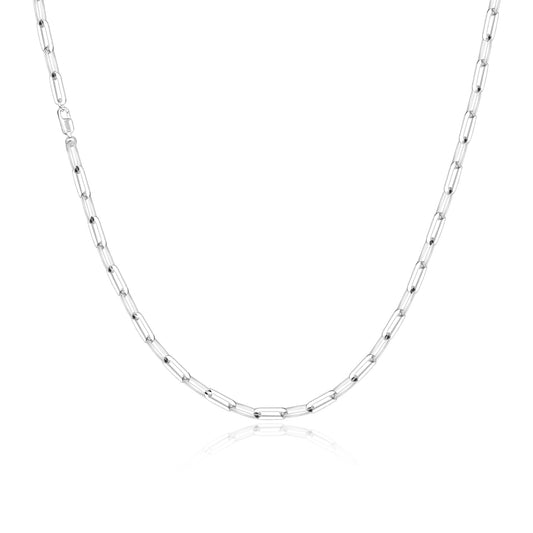 Paper Clip Necklace 4.5mm - 925 Silver