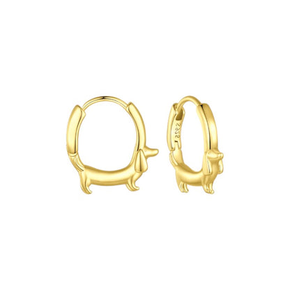 Dainty crystal hoop earrings • Zirconia crystals