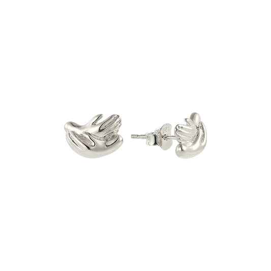 Umarmende Ohrstecker - 925 Silber