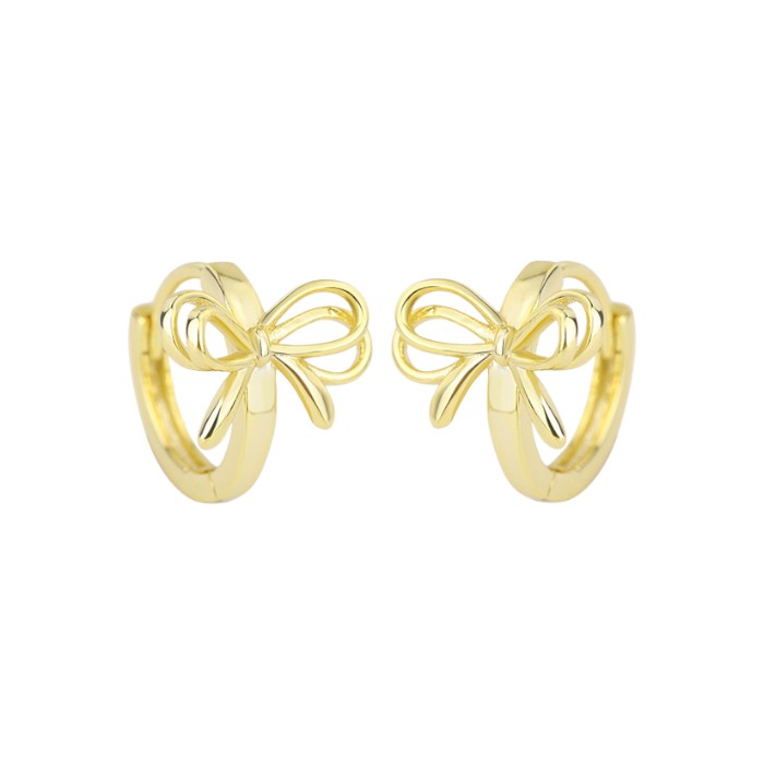 Dainty crystal hoop earrings • Zirconia crystals