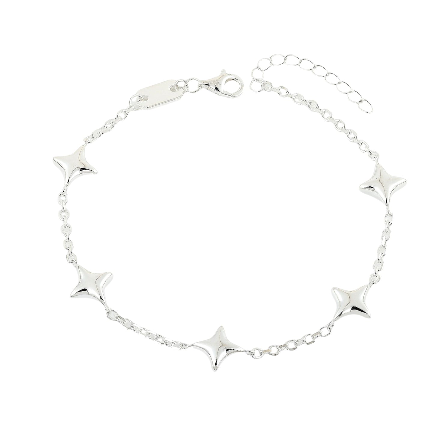 Carlo chain bracelet 6 mm - 925 silver