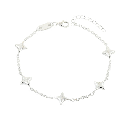 Carlo chain bracelet 6 mm - 925 silver
