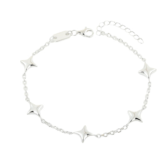Vielring - Sternen Armband - 925 Silber - Silber