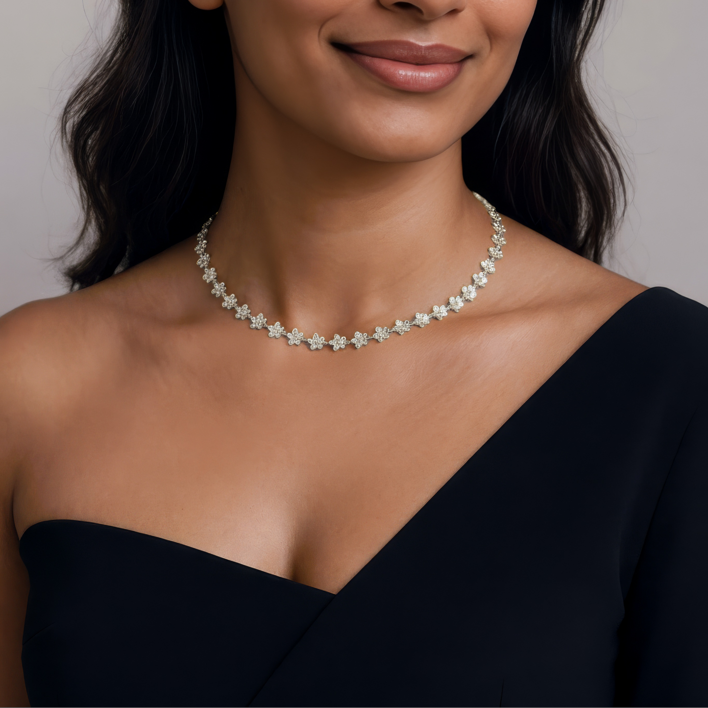 Gold Abstract Ring • 925 Sterling Silver Open Ring