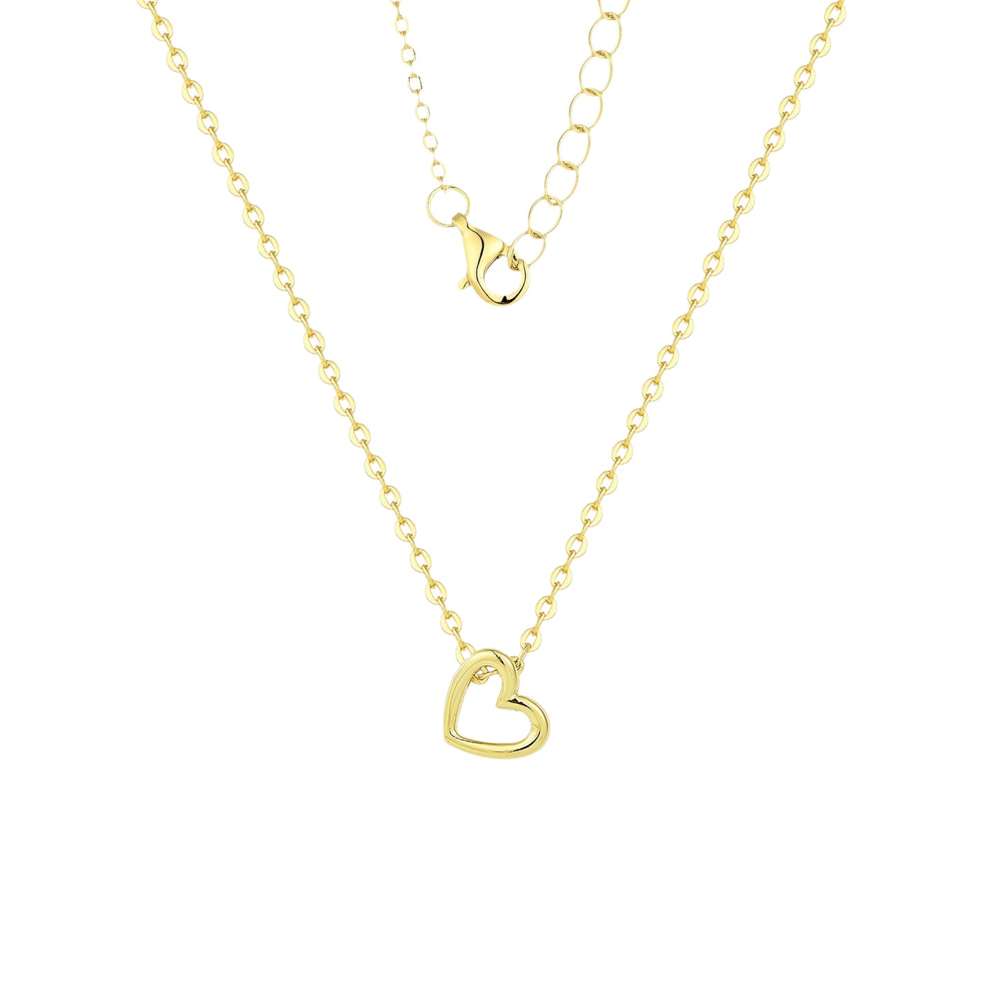 Gold Abstract Ring • 925 Sterling Silver Open Ring