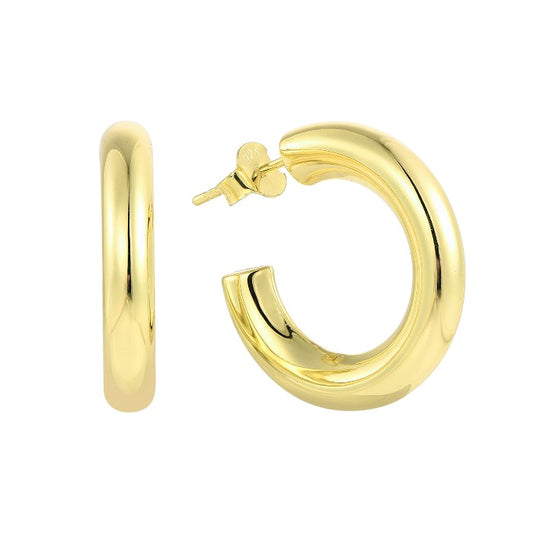 Dainty crystal hoop earrings • Zirconia crystals