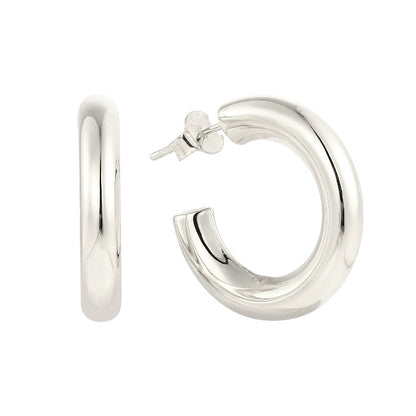 Dainty crystal hoop earrings • Zirconia crystals