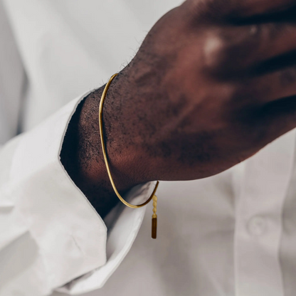 Square bracelet adjustable 1.5 mm - 925 silver